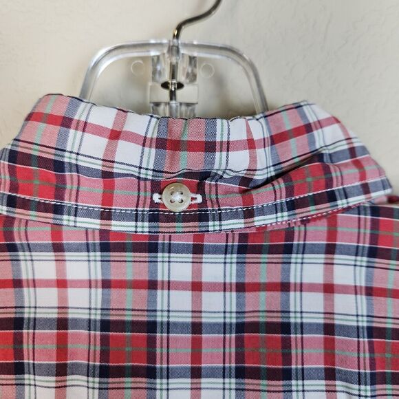 J.CREW Tartan Cotton Button Down Shirt Womens Size Small Plaid Red Long Sleeve - Picture 7 of 10